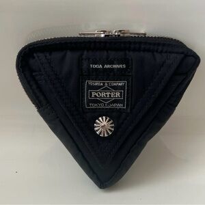 Porter Yoshida & TOGA ARCHIVES Black Triangle Coin Pouch